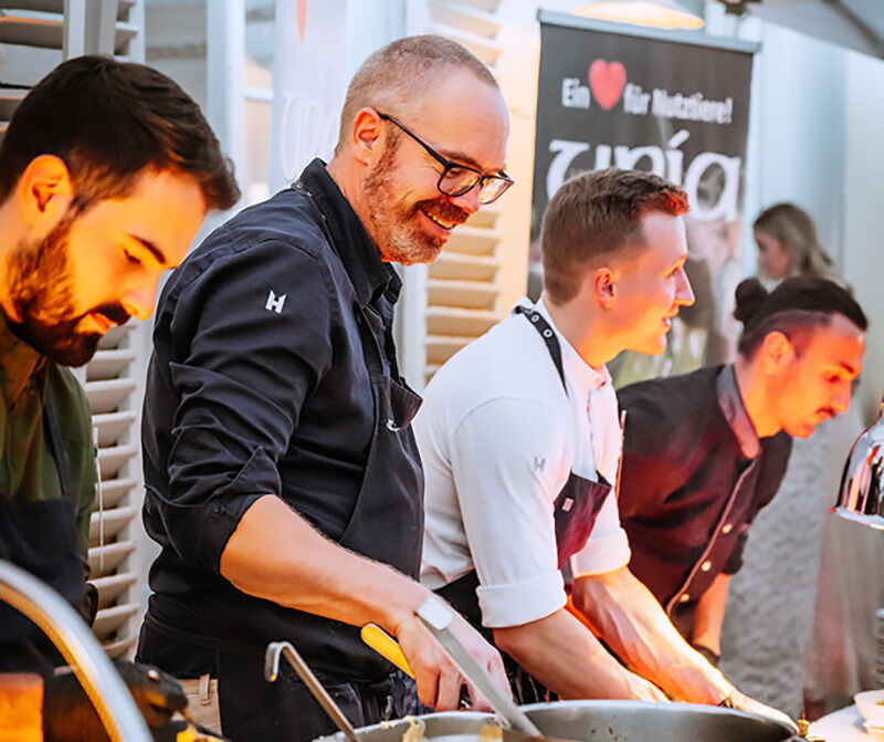 Spitzenkoch bei der Arbeit Stuttgart Gastronomie